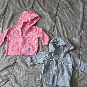 2X - Hooded Baby Girls Jacket -6M